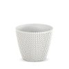 Splofy ECO Wood Kötött Mintás Virágcserép Antracit 21,8 cm