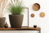 Splofy ECO Wood Kötött Mintás Virágcserép Antracit 21,8 cm