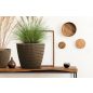Splofy ECO Wood Kötött Mintás Virágcserép Antracit 21,8 cm