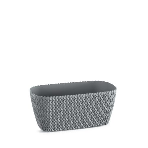 Splofy Kötött Mintás Balkonláda Kőszürke 29,7 cm