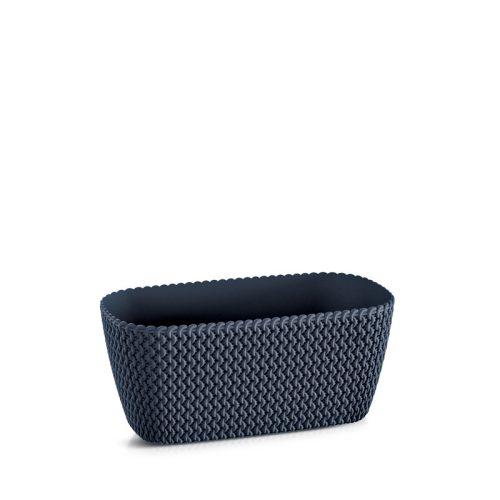 Splofy Kötött Mintás Balkonláda Antracit 30 cm