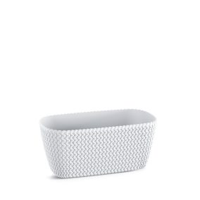 Splofy Kötött Mintás Erkélyláda Fehér 30 cm