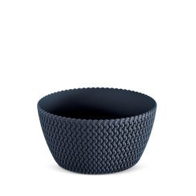 Prosperplast Splofy Low Kötött Mintás Virágtartó Antracit