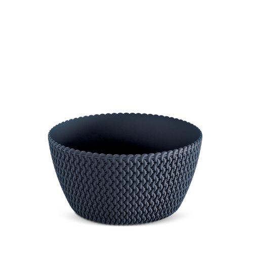 Prosperplast Splofy Low Kötött Mintás Virágtartó Antracit