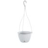 Splofy Round Függő Virágtartó Fehér 27 cm Kötött Mintázattal