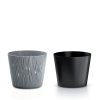 Sandy Round Hullám Mintás Virágtartó Kőszürke 19 cm