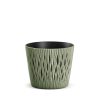 Sandy Round ECO Wood Kör Alakú Virágcserép Zöld 22,5 cm