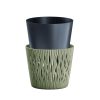 Sandy Round ECO Wood Kör Alakú Virágcserép Zöld 26 cm