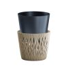 Sandy Round ECO Wood Kör Alakú Virágcserép Zöld 26 cm