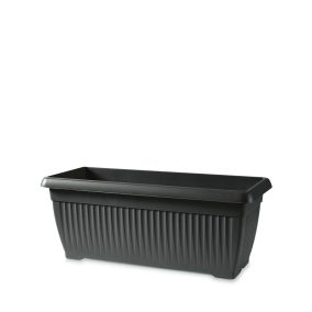 Terra Antracit Műanyag Balkonláda 60 cm