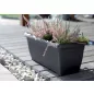 Terra Antracit Műanyag Balkonláda 60 cm