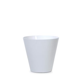 Tubus Kúpos Virágcserép Fehér 25 cm