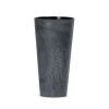 Tubus Slim Beton Hatású Kaspó Antracit 20 cm