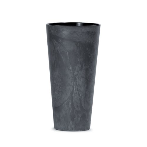 Tubus Slim Beton Hatású Kaspó Antracit 20 cm