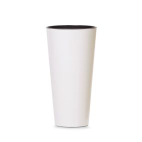 Tubus Slim Shine Magas Kaspó Fehér 20 cm