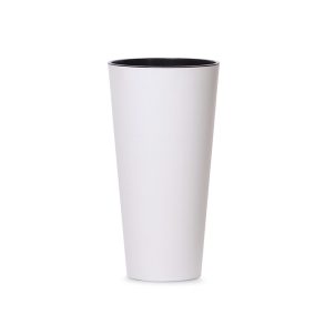 Tubus Slim Magas Kaspó Fehér 25 cm