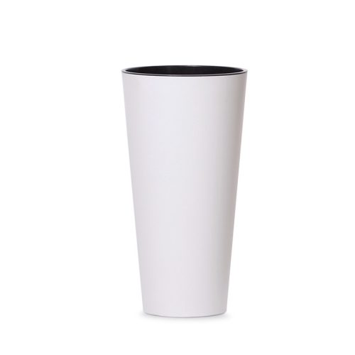 Tubus Slim Magas Kaspó Fehér 25 cm