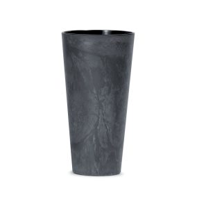 Tubus Slim Beton Hatású Kaspó Antracit 30 cm