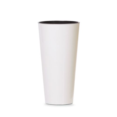 Tubus Slim Shine Magas Kaspó Fehér 30 cm csomag