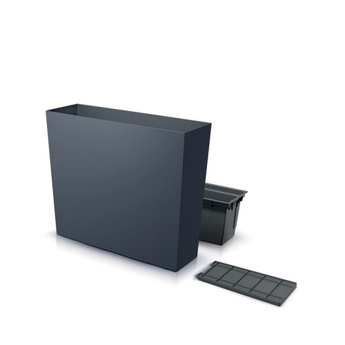 Urbi Case T Antracit Virágláda 58 cm