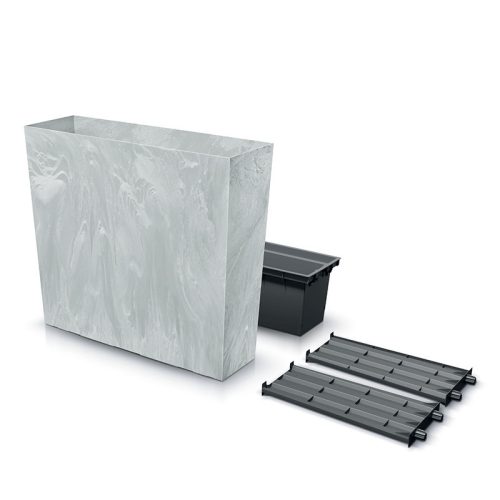 Prosperplast Urbi Case Beton Hatású Téglalap Alakú Virágláda 77 cm