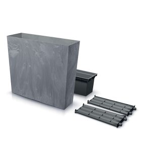 Urbi Case Beton Effect Téglalap Alakú Virágláda Marengo 770