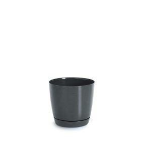 Coubi Round Grafitszürke Műanyag Virágcserép 18 cm