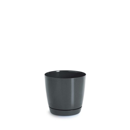 Coubi Round Grafitszürke Műanyag Virágcserép 18 cm