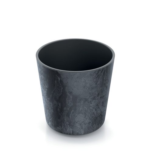 Urbi Round Beton Hatású Kaspó - Antracit - 30 cm