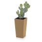 Urbi Square ECO Fa-kompozit Kaspó Kávébarna 19,5 cm
