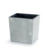Urbi Square Alacsony Beton Hatású Virágtartó - Szürke - 24 cm