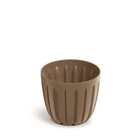 Wario ECO Wood Bordázott Kaspó Natúr-Eco 138mm