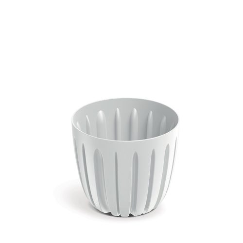 Wario Bordázott Műanyag Virágcserép Fehér 16,8 cm