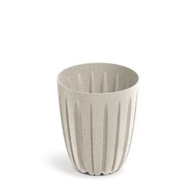 Wario ECO Wood Bordázott Virágcserép Fehér 23,6 cm