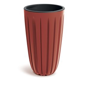 Wario Retro Műanyag Kaspó Terrakotta 29 cm