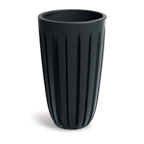 Wario ECO Wood Magas Kaspó Antracit 29 cm Bordázott