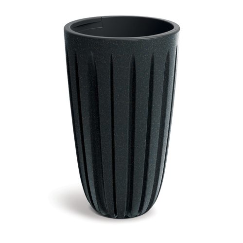 Wario ECO Wood Magas Kaspó Antracit 29 cm Bordázott