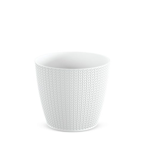 Wheaty Kötött Mintás Virágcserép Fehér 15,7 cm
