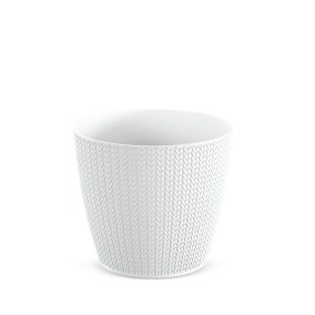 Wheaty Kötött Mintás Virágcserép Fehér 25,8 cm