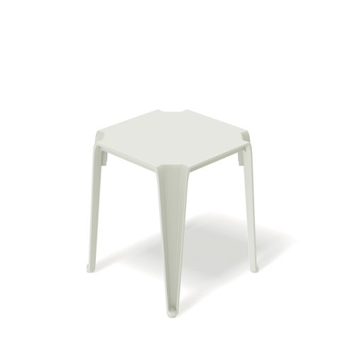 Lottie Modern Műanyag Kisasztal Bézs