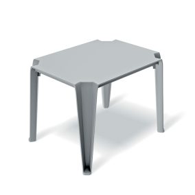 Lottie Műanyag Kerti Asztal Világosszürke 77 cm