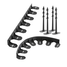 Boarder 0645 Műanyag Kerti Szegély Fekete 4,8m