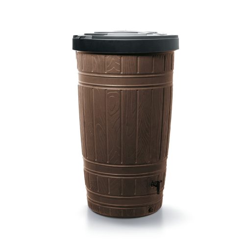 Woodcan Esővízgyűjtő Tartály Barna 265L Fa Hatású csomag