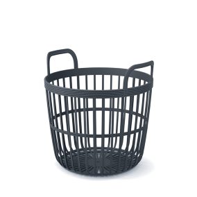 Prosper Plast Zoe Műanyag Tárolókosár Antracit 36 cm