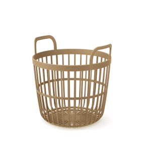 Prosper Plast Zoe ECO Tárolókosár Natúr Fa Hatású