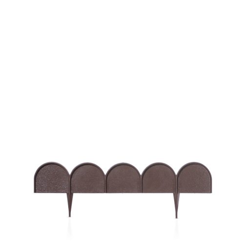 Garden Line Dekoratív Műanyag Ágyásszegély Barna 10m