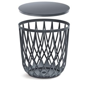 Prosper Plast Uniqubo Multifunkciós Tárolókosár Antracit 45 cm