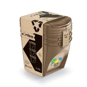 Sortibox ECO Wood Szelektív Hulladékgyűjtő Rendszer Natúr-Eco
