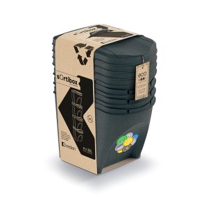Sortibox ECO Wood Szelektív Hulladékgyűjtő Rendszer Antracit