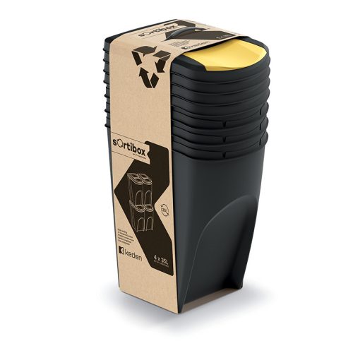 Sortibox 392 Szelektív Hulladékgyűjtő Rendszer Fekete